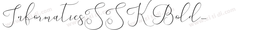 InformaticsSSK Bold字体转换